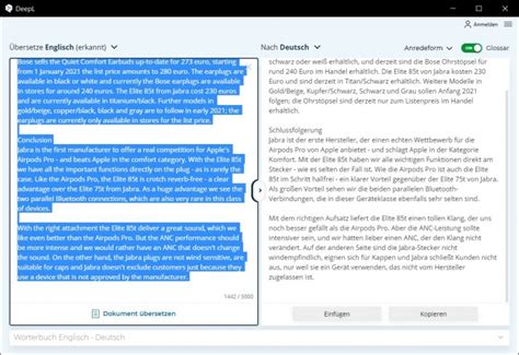Text übersetzen .